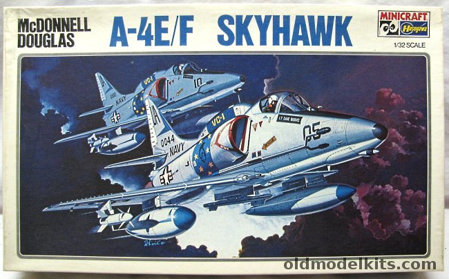 Hasegawa 1/32 A-4E/F Skyhawk - A-4E or A-4F - With ScaleMaster Aftermarket Decals, 109 plastic model kit